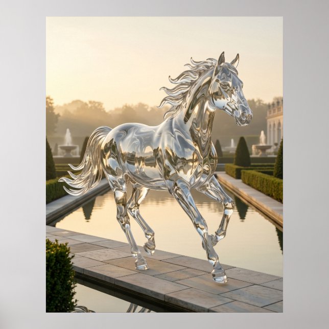 Poster Jardin de l'Aube du Cheval de Verre (Devant)