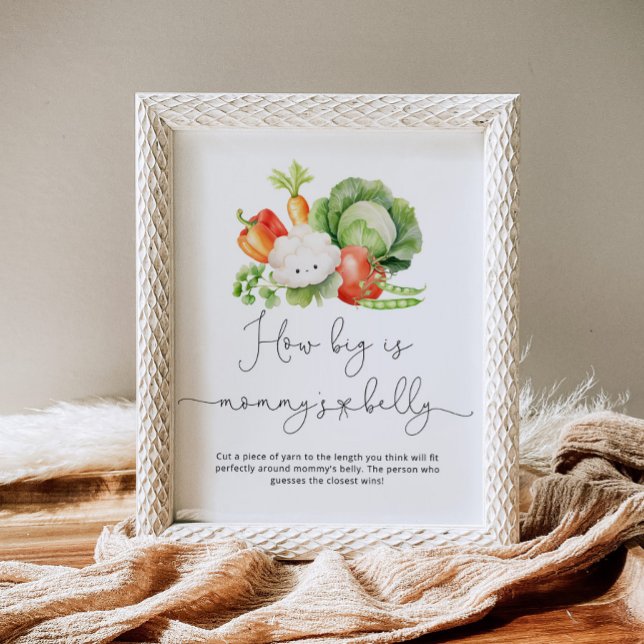 Poster Jardin de légumes quelle taille est le jeu ventre  (Créateur téléchargé)