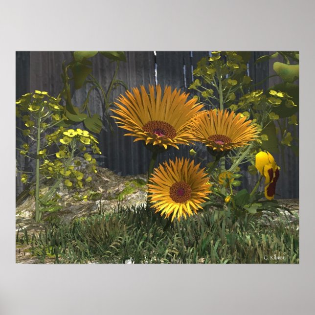 Poster Jardin de plaisir de maman (Devant)