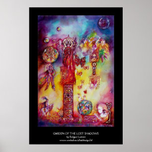POSTER JARDIN DES OMBRES PERDUES, DES FOYERS ET DES PAPIE