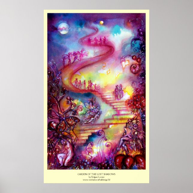 POSTER JARDIN DES OMBRES PERDUES / ESCALIERS MYSTIQUES (Devant)