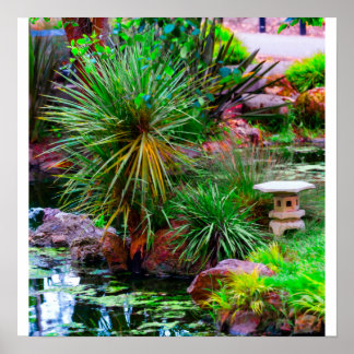 Poster Jardin d'étang