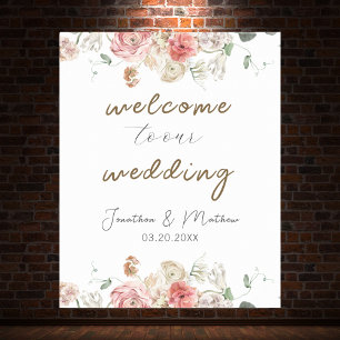 Poster Jardin d'été Aquarelle Mariage floral
