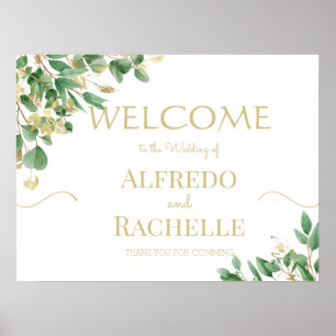 Poster Jardin d'été Floral Mariage