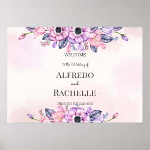 Poster Jardin d'été Floral Mariage