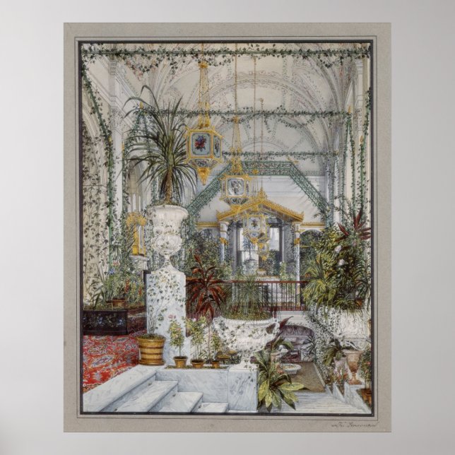 Poster Jardin d'hiver de l'impératrice Alexandra Fyodorov (Devant)