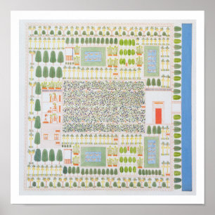 Poster Jardin d'un Dignitaire égyptien de haut rang, de