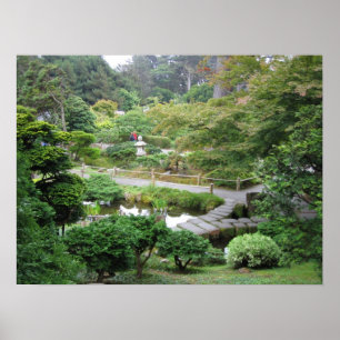 Poster Jardin japonais de thé