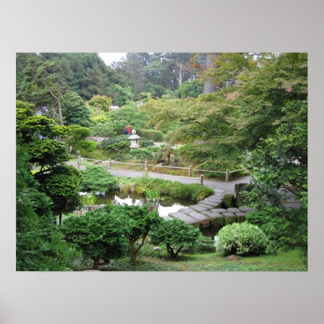 Poster Jardin japonais de thé (Devant)