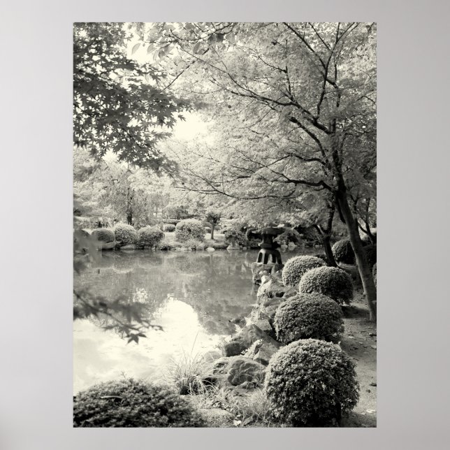 Poster Jardin japonais Pond (Devant)