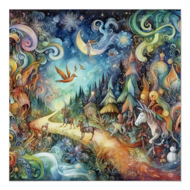 Poster Jardin lunaire (Devant)