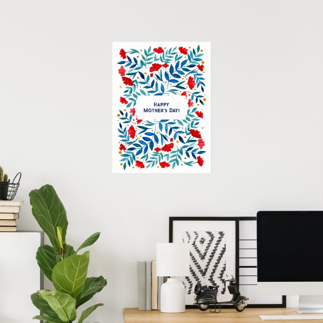 Poster Jardin magique Fête des mères (Bureau à domicile)