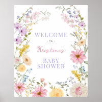 Jardin Pastel Fleur Bébé en Fleur Shower Bienvenue