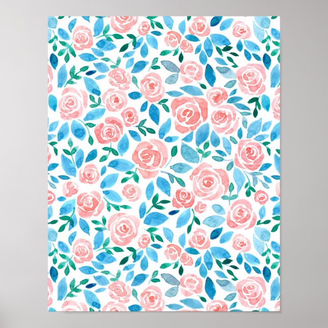 Poster Jardin rose 2 (Devant)