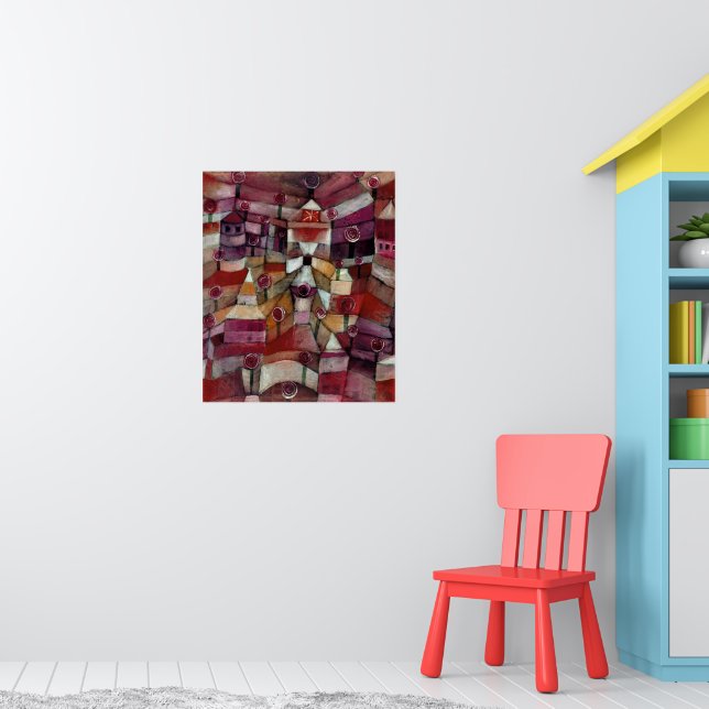 Poster Jardin rose par Paul Klee (Pépinière 1)