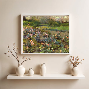 Poster Jardin rose, Renoir