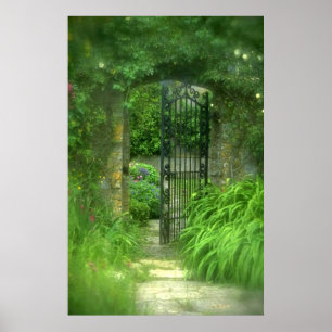 Poster Jardin secret
