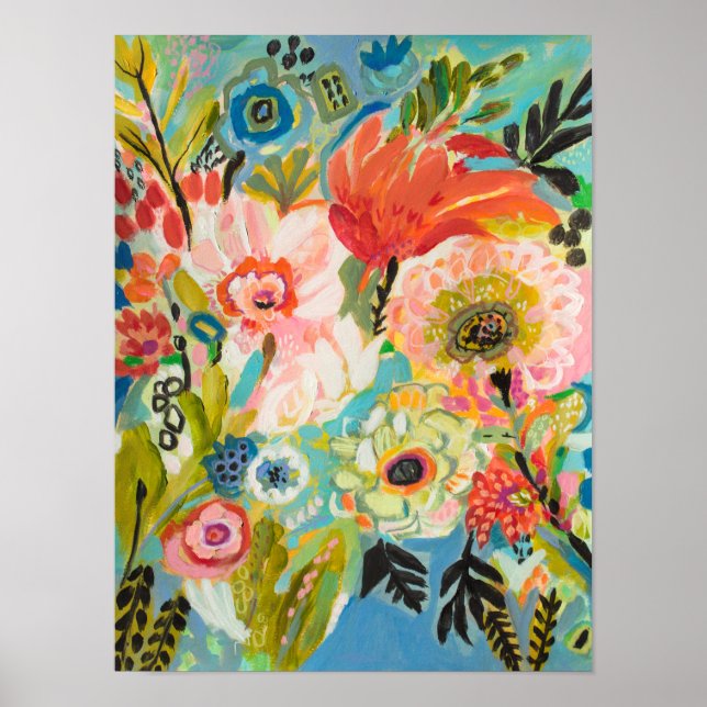 Poster Jardin secret Floral III (Devant)