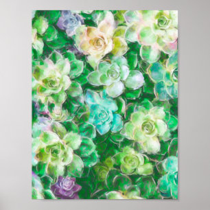 Poster Jardin succulent par Cindy Bendel