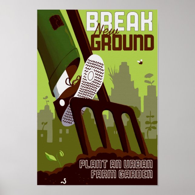 Poster Jardin urbain (Devant)