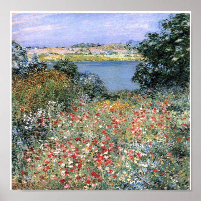 Poster Jardin vintage Willard Metcalf Poppy (Devant)