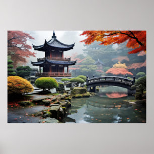 Poster Jardin zen Nature paisible