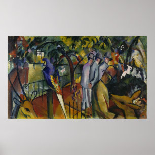 Poster Jardin zoologique I d'August Macke  