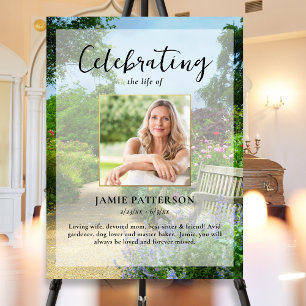 Poster Jardinier, Célébration de la vie Photo personnalis
