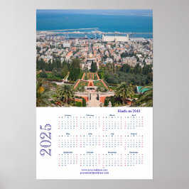 Poster Jardins bahá'ís, Haïfa en 2013, Israël