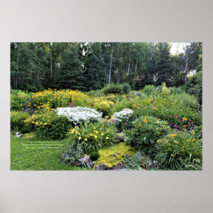 Poster Jardins centraux de début de l'été