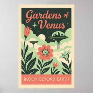 Poster Jardins de Vénus - Espace Rétro Botanique