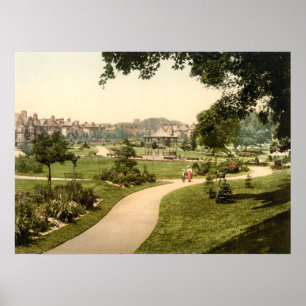 Poster Jardins de ville, Dorchester, Dorset, Angleterre