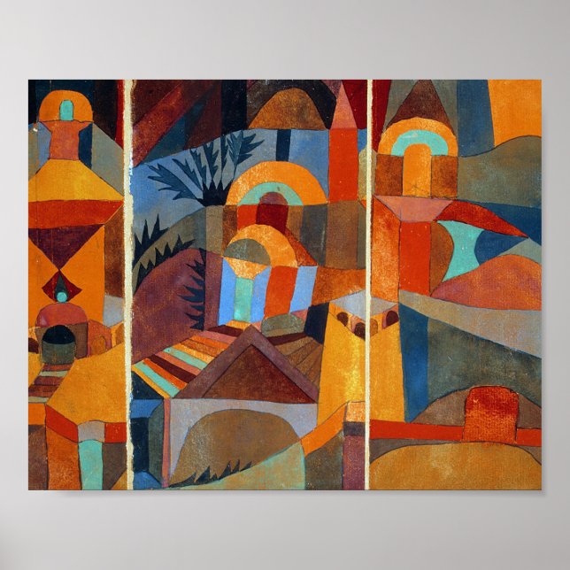 Poster Jardins du Temple : Paul Klee 1920 (Devant)