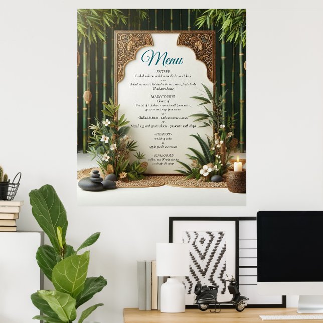 Poster Jardins et bâtiments écologiques en Harmonie (Bureau à domicile)
