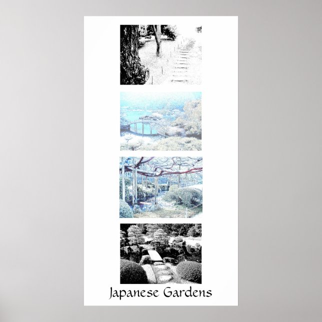 Poster Jardins japonais (Devant)