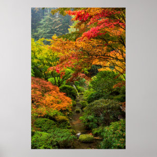 Poster Jardins Japonais En Automne À Portland, Oregon 2
