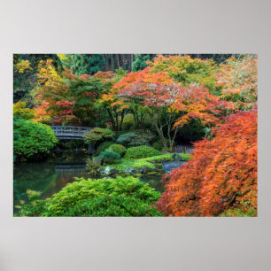 Poster Jardins Japonais En Automne À Portland, Oregon 3
