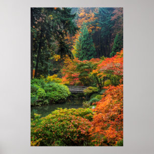 Poster Jardins Japonais En Automne À Portland, Oregon 5