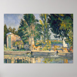 Poster Jas de Bouffan L'étang - Paul Cezanne - c1876