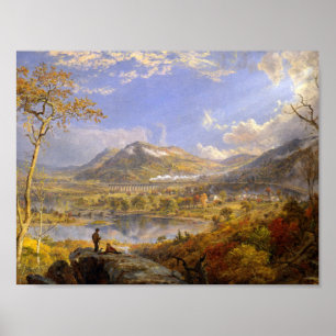 Poster Jasper Francis Cropsey - Viaduc de Starrucca