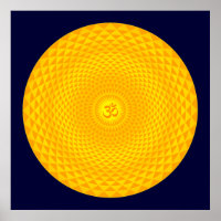 Jaune Golden Soleil Lotus volant de méditation de 