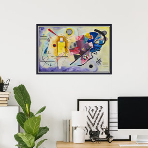 Poster Jaune, Rouge, Bleu de Wassily Kandinsky