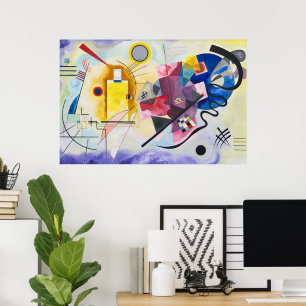 Poster Jaune-Rouge-Bleu Kandinsky