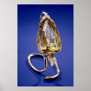 Poster Jaunissez le diamant "incomparable" dans un