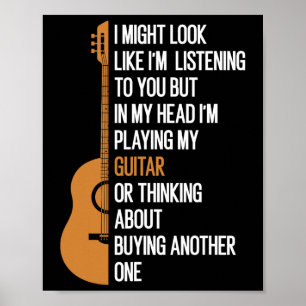 Poster J'Aurais L'Air De Vous Écouter, Mais Dans Mon H