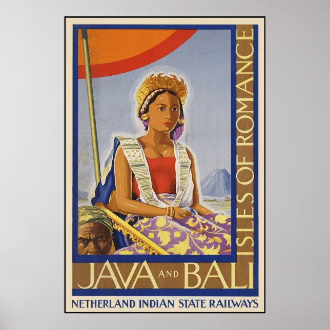 Poster Java et Bali Isles of Romance (Devant)