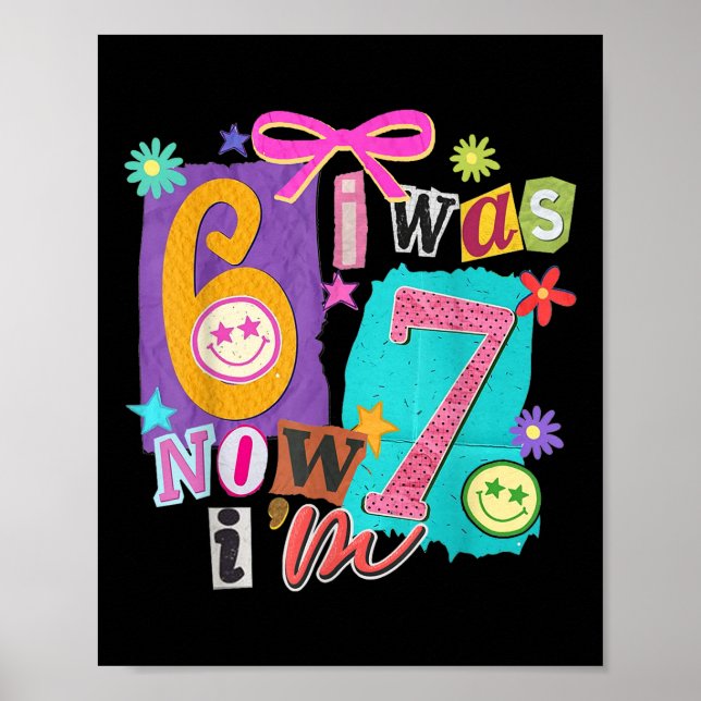 Poster J'avais 6 ans maintenant j'ai 7 ans 67 Six Sept Me (Devant)