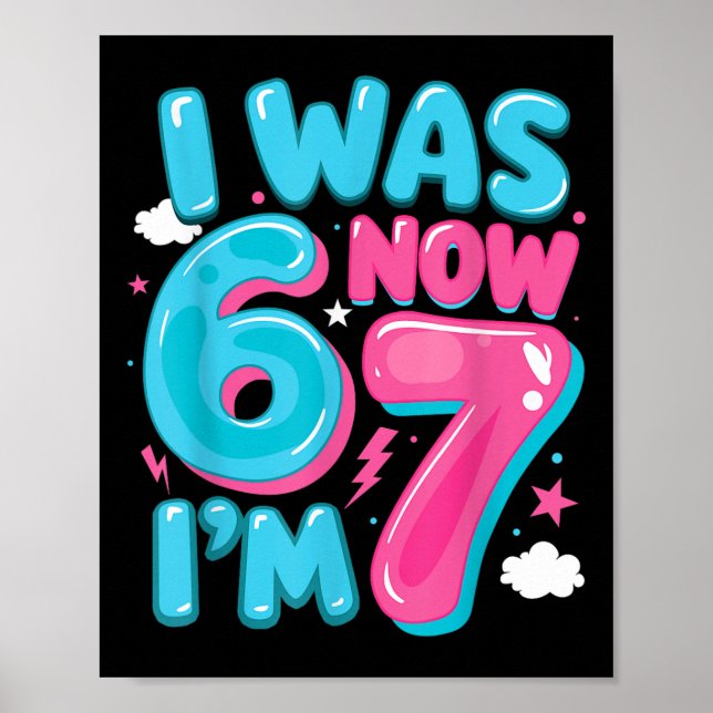 Poster J'avais six ans maintenant j'ai sept ans 67 Groovy (Devant)