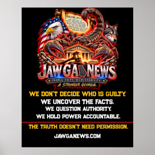 Poster JAW GA News Vérité, Justice & Responsabilité