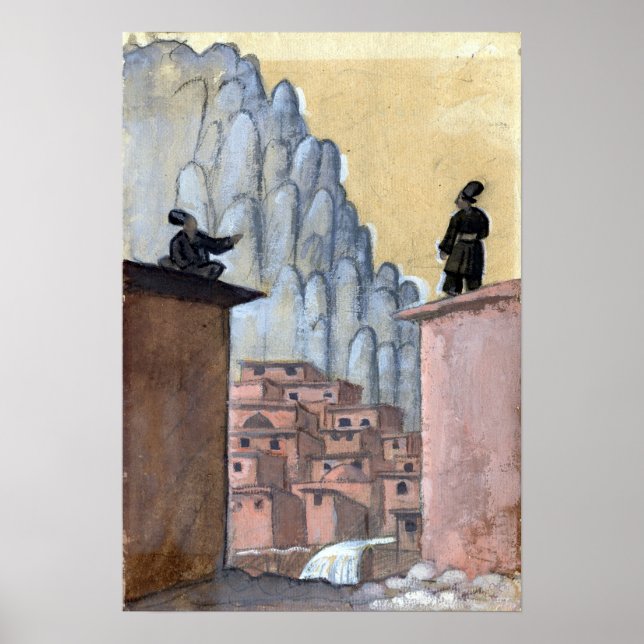 Poster Jāzeps Grosvalds Kurdes sur le toit (Devant)